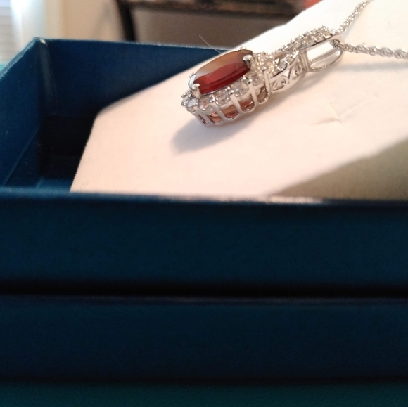Hessonite Garnet Necklace.    NWOT - Picture 2 of 7